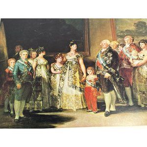 Goya Print The Family of Charles IV 89149 English Royal Family Vintage